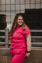 Load image into Gallery viewer, Women’s One Pocket Scrub Top