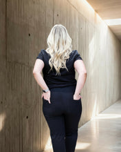 Load image into Gallery viewer, Women's High-Rise Scrub Jogger, Black - back #BLK
