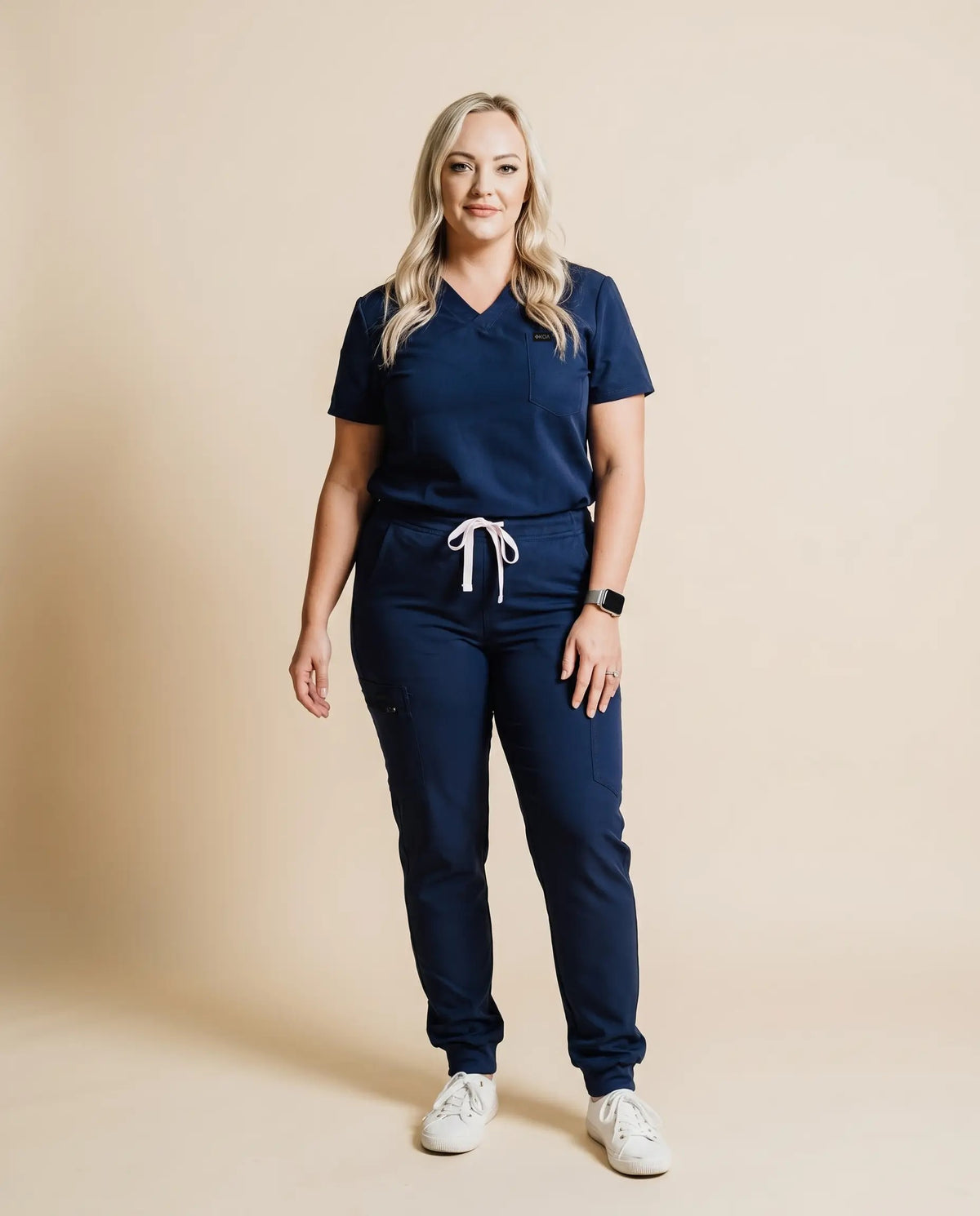 Women’s Regular Rise Scrub Joggers, Navy