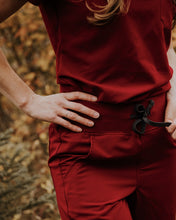 Load image into Gallery viewer, Waistband detail - shown in Merlot
