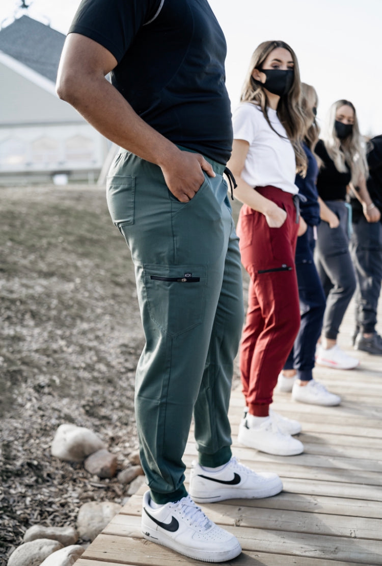 Men's Scrub Jogger Pants - Green
