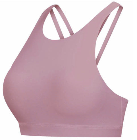 Brushed Gray precision padded sports bra for extra comfort.